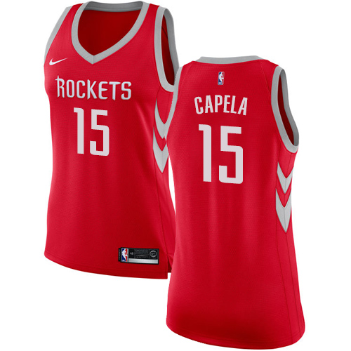 HOU #15 Clint Capela Elite 2024 Icon NBA Jersey - Red Swingman