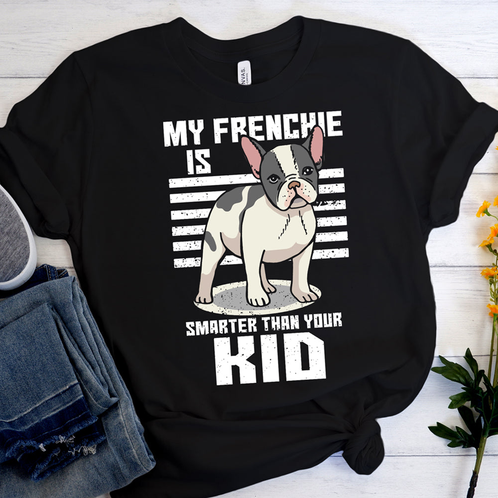 Trendy Lifestyle-Driven Smart Frenchie - Unisex T-shirt for Home Use