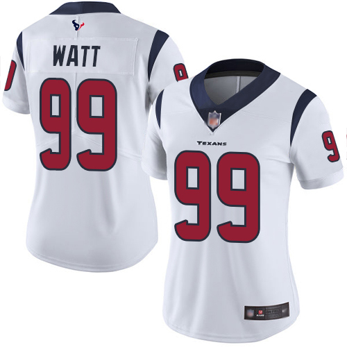 Premium NFL Houston Texans #99 J.J. Watt White Limited Jersey