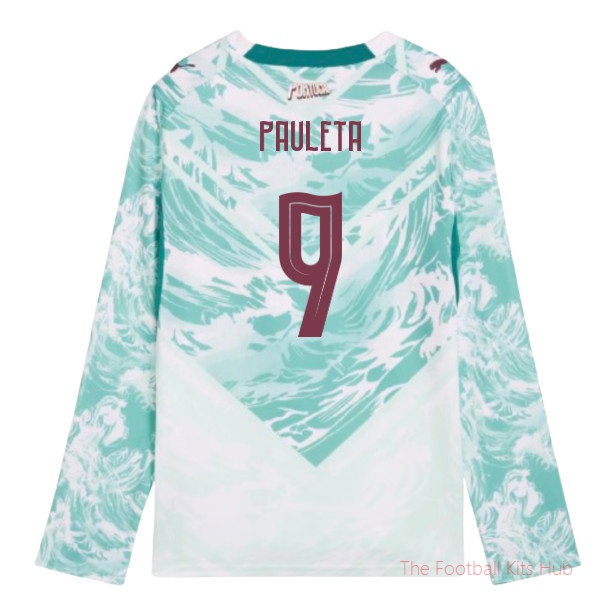 2026-2027 Portugal Long Sleeve Away Shirt (Kids) (Pauleta 9)