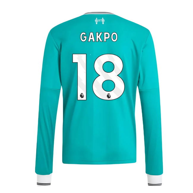soccer jersey 2025-2026 Liverpool Long Sleeve Third Shirt (Kids) (G...