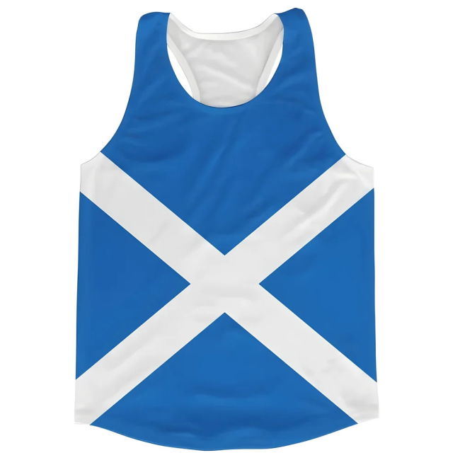 Football Scotland Flag Running Vest Championship Replica