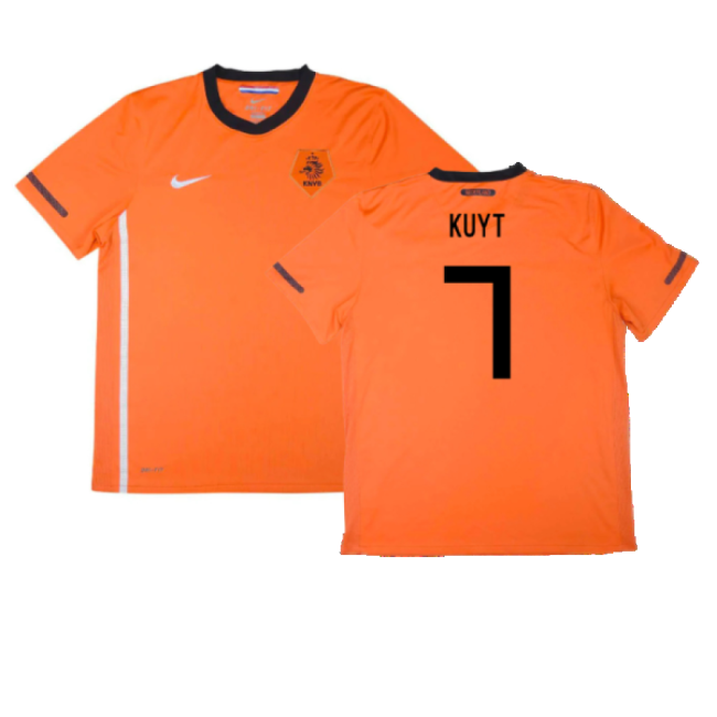 Holland 2010-11 Home Shirt ((Excellent) S) (Kuyt 7) Euro