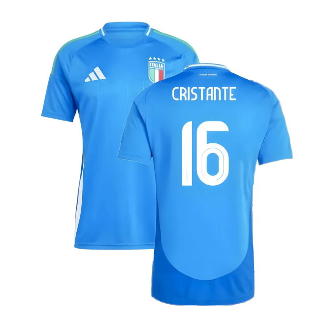2024-2025 Italy Home Shirt (Cristante 16) Worldcup Authentic
