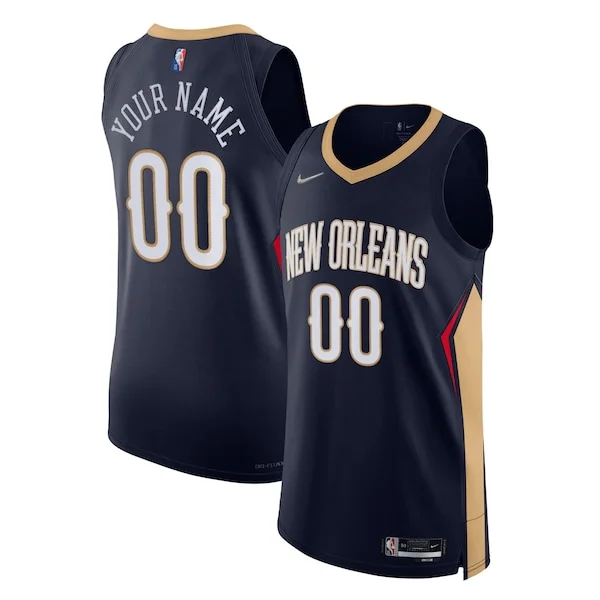 New Orleans NOP Authentic Jersey - stylish superior - Navy casual