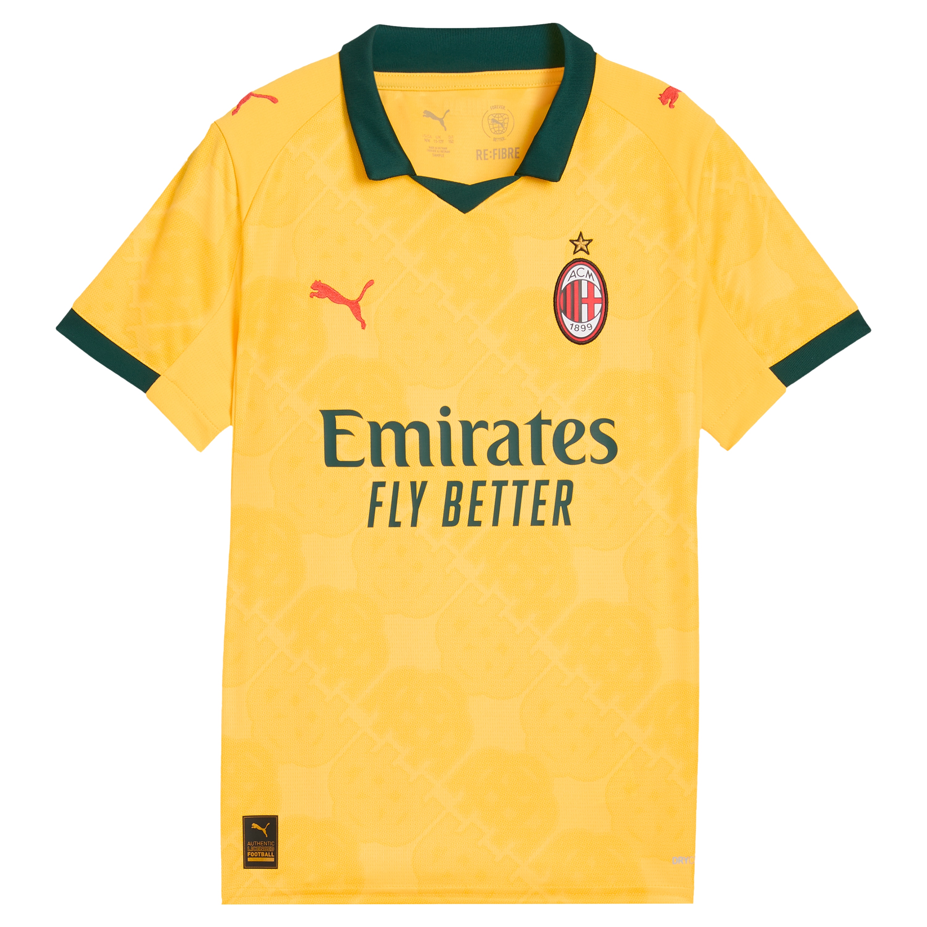 [SJH] AC Milan Youth 2025/26 Third Replica Jersey - Yellow