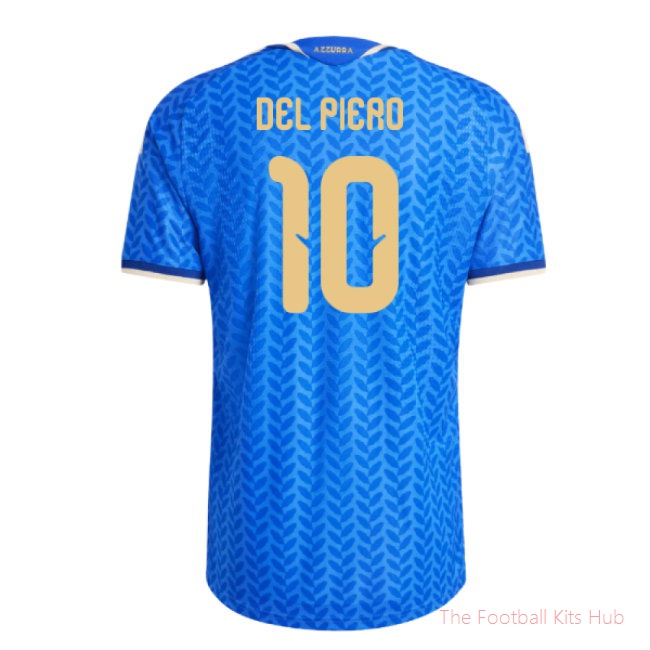 2026-2027 Italy Authentic Home Shirt (Del Piero 10)