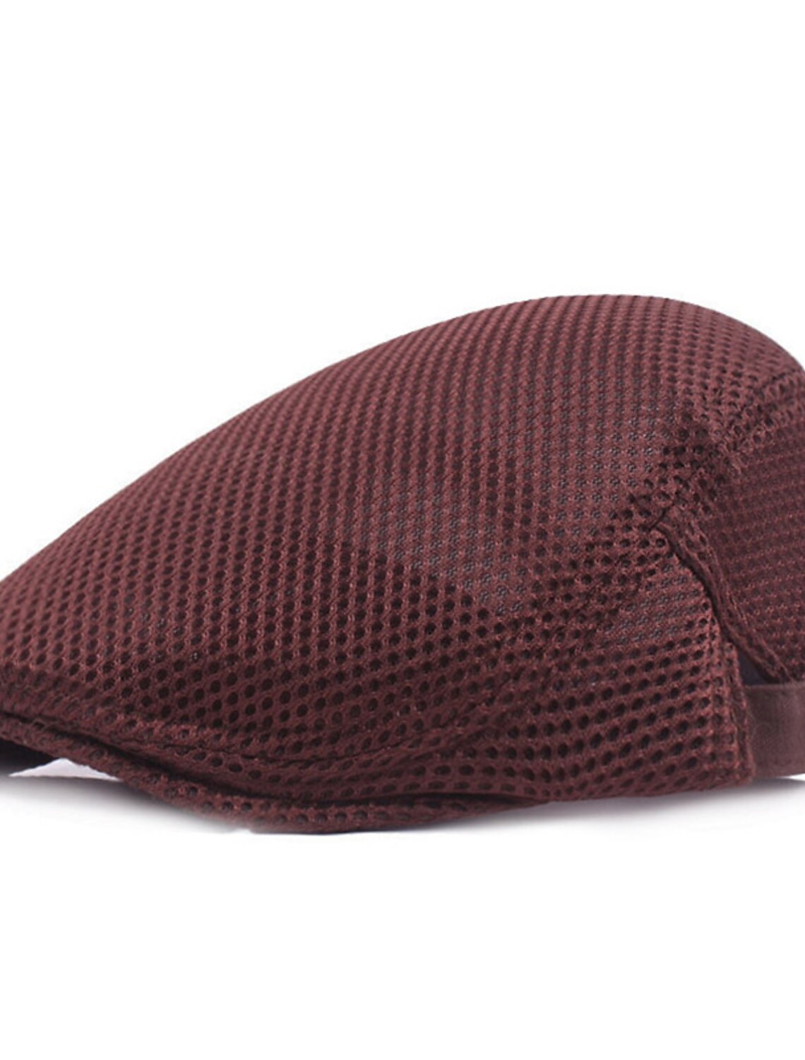 Men's Flat Cap Black White Polyester Mesh Streetwear Stylish 1920s