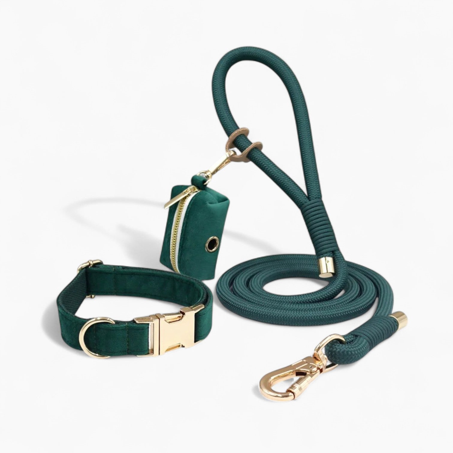 Outdoor-Adventure Personalized Frenchie Collar And Leash Set – Soft A...