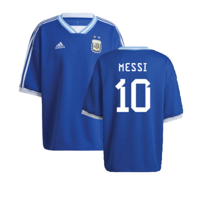 National 2022-2023 Argentina Icon 34 Jersey (Messi 10) World