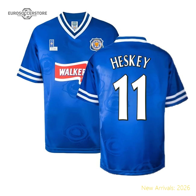 High-quality Leicester City 1997 Home Retro Shirt (heskey 11)