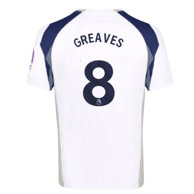 Discounted 2025-2026 Tottenham Home Official Shirt Rare Greaves 8#568