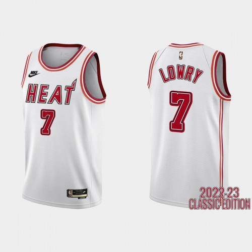 Heat White Miami Heat #7 Nike Jersey - Basketball Jersey