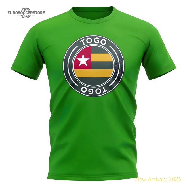 High-quality Togo Football Badge T-shirt (green) - Official Design