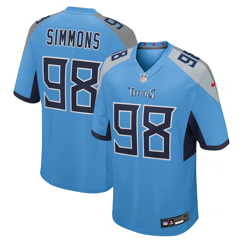 None Jeffery Simmons Tennessee Titans Budget-Friendly Replica Jersey