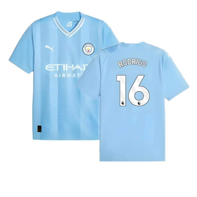 Man City 2023-2024 Shirt (RODRIGO 16) (RODRIGO 16) | Premium