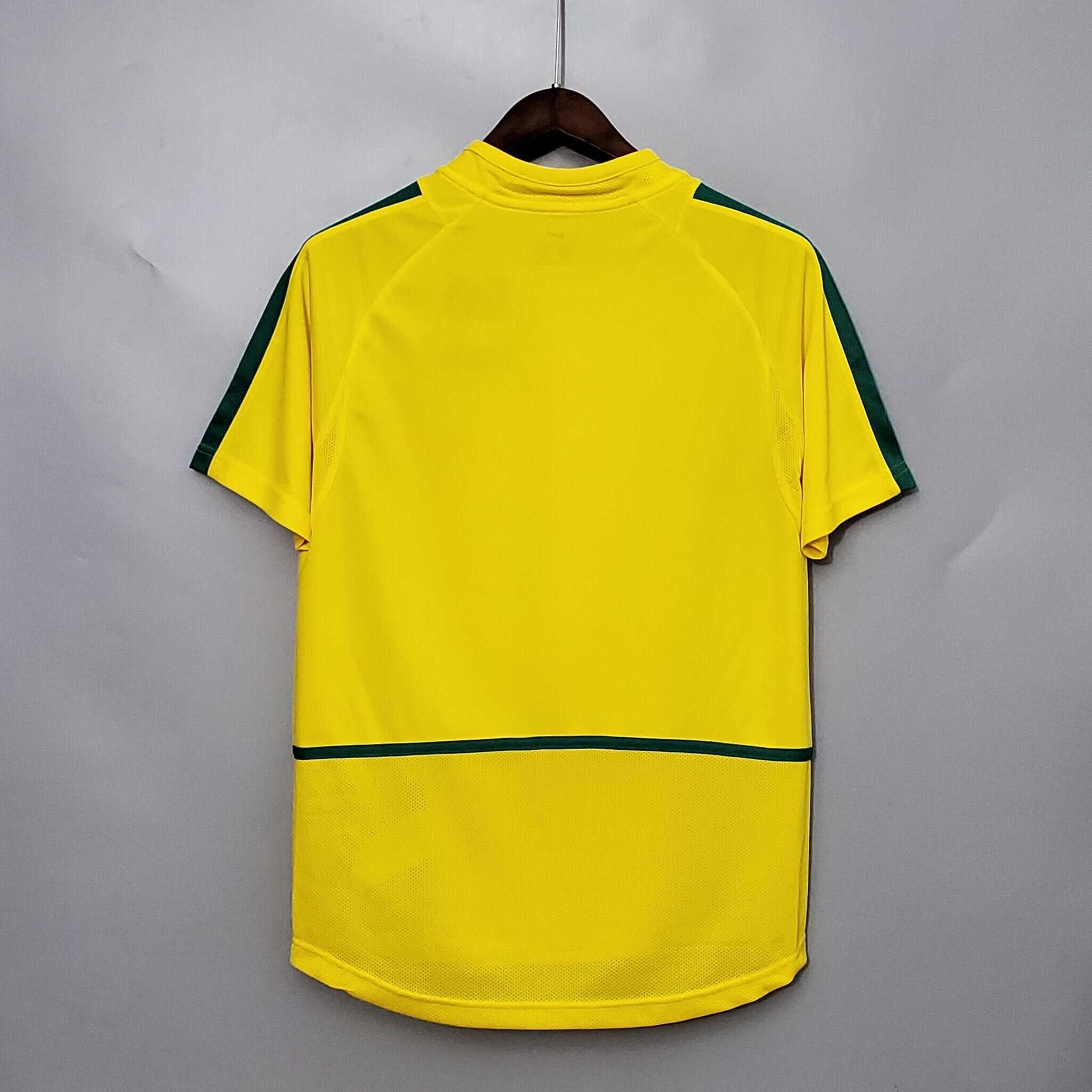 Cheap 2002 Brazil home retro kit