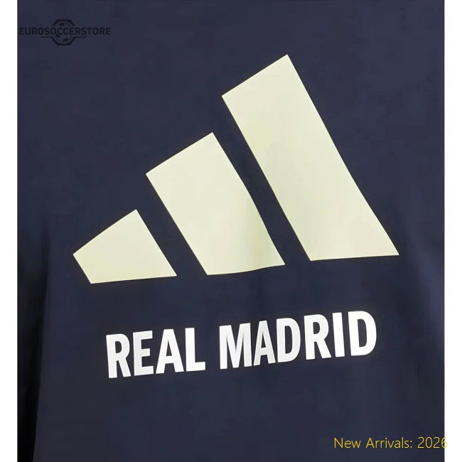 Premium 2025-2026 Real Madrid Seasonal Graphic Tee (legend Ink)