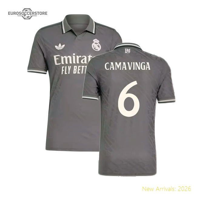 High-Quality 2024-2025 Real Madrid Third Shirt (Camavinga 6)