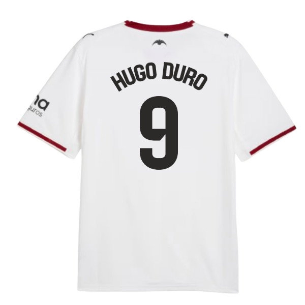 [DDJ] 2026-2027 Valencia Home Shirt (Hugo Duro 9)