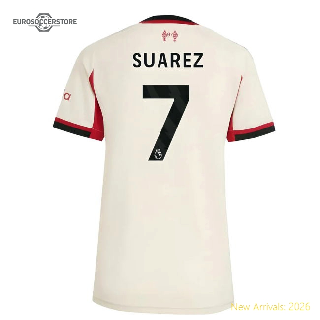 Comfortable Womens Liverpool Suarez Jersey 2025-2026 Quick-dry