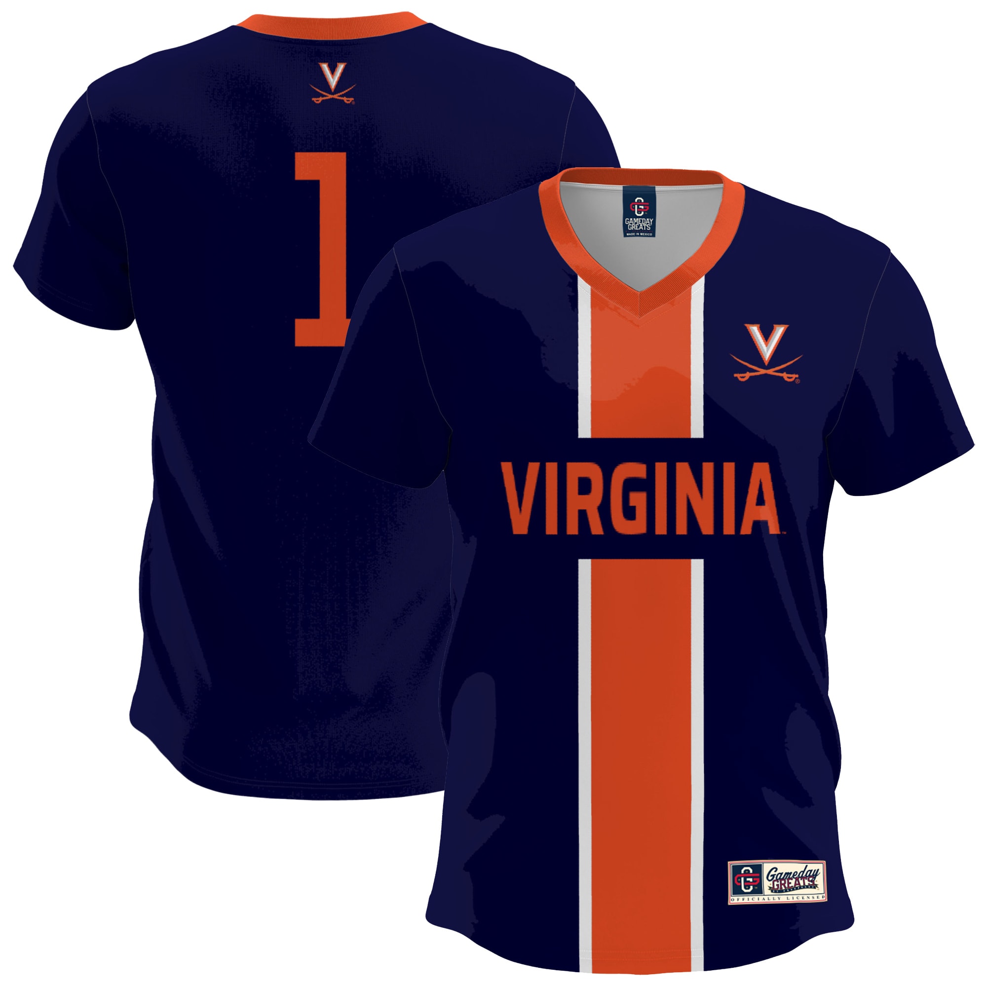 [ESK] Virginia Cavaliers GameDay Greats Youth Lightweight Soccer Fashion Jersey - Navy