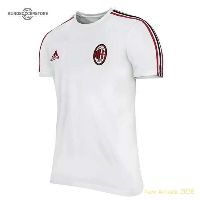 2017-2018 Ac Milan Adidas Training Tee (white) - Kids - Premium Collection