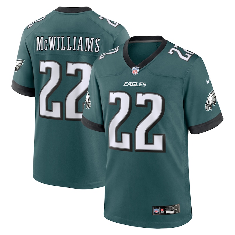 None Mac McWilliams Philadelphia Eagles Vintage Team Spirit Wear