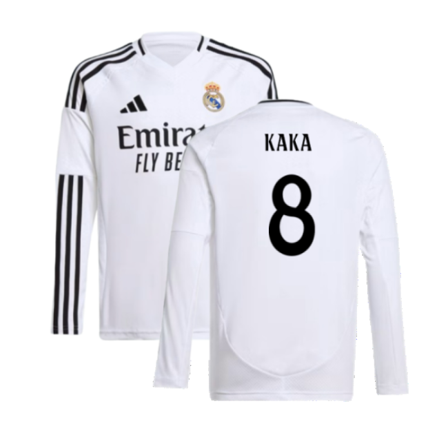 Real Madrid Long Sleeve Home Kit 2024-2025 Supporter Wear Jersey