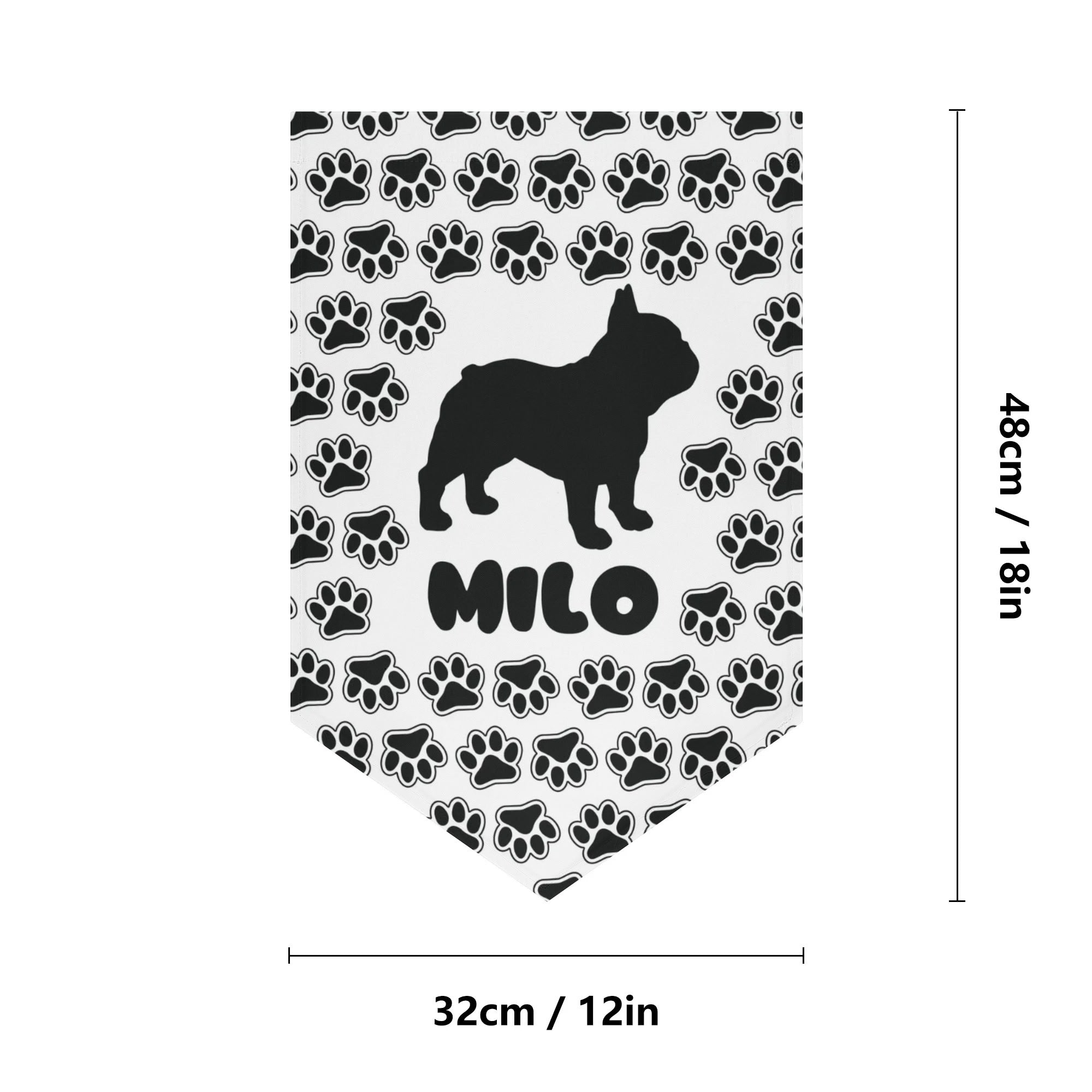 - Vet-recommended Garden Flag Banner With French Bulldog Name Indoor Use