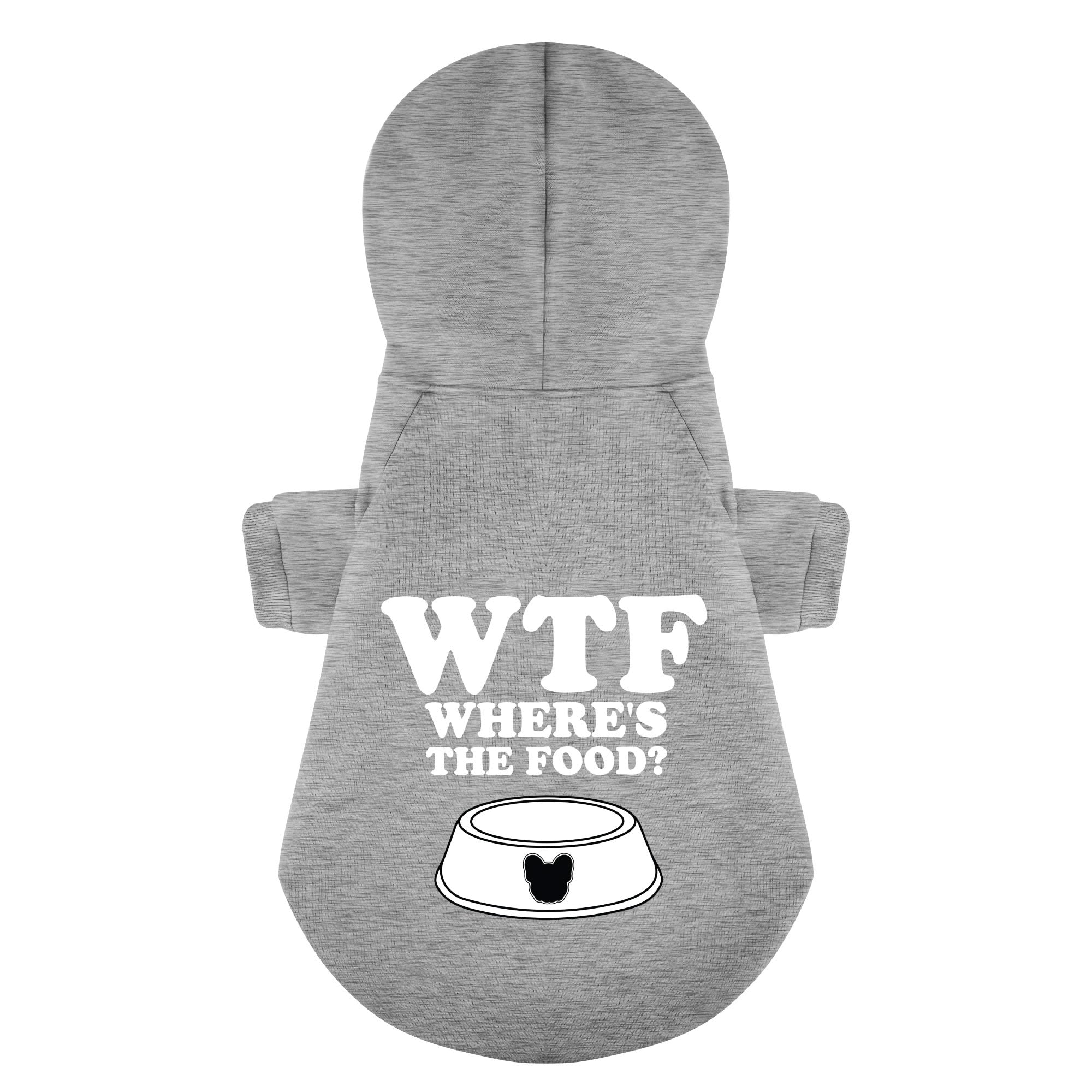 Pet-Lover Wtf (wheres The Food?) - Personalized French Bulldog Hoodie...