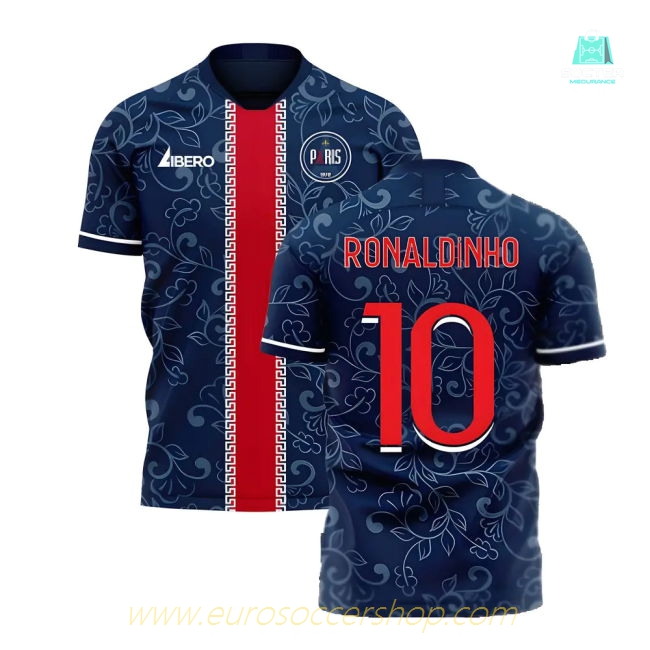 Paris 2025-2026 Home Concept Football Kit (Libero) (RONALDINHO 10)