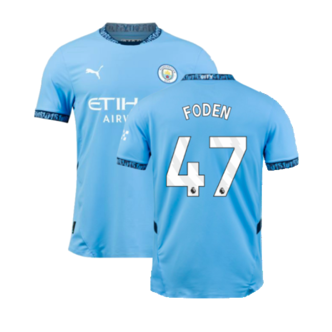 Trendy Man City 2024-2025 Man City Home Authentic Shirt with packag...