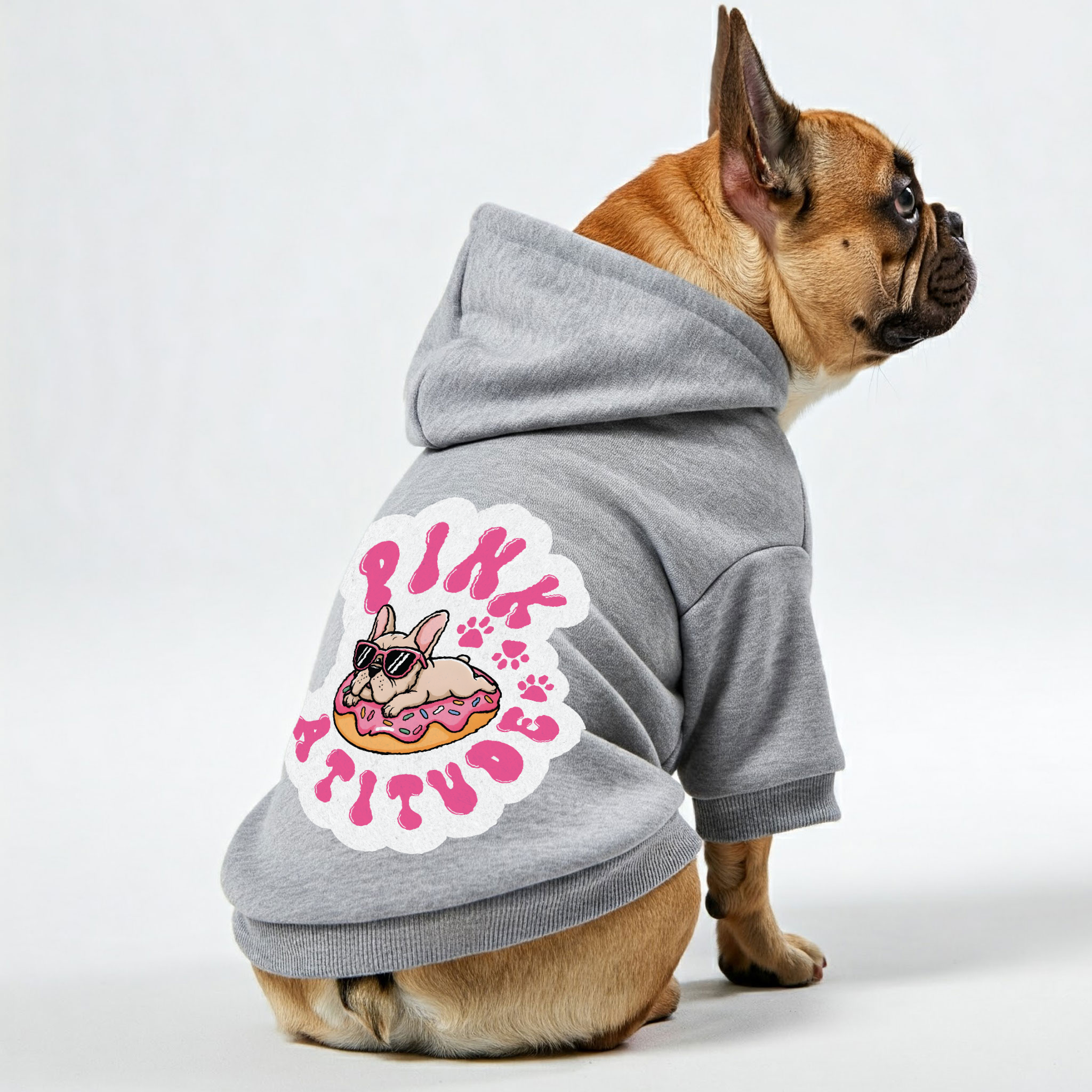 Pink Attitude - Comfy Personalized French Bulldog Hoodies With Funny Quotes – Stylish, Cozy, And Premium 100% Cotton For Dog Lovers