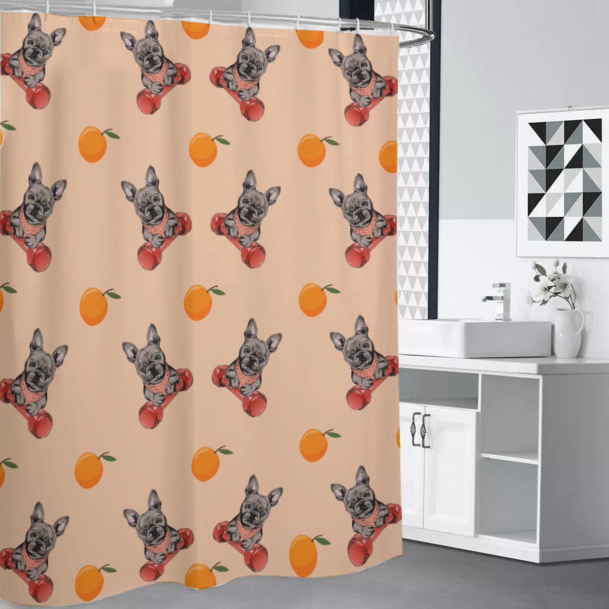 French Bulldog Max Shower Curtains Essential Dog Supply