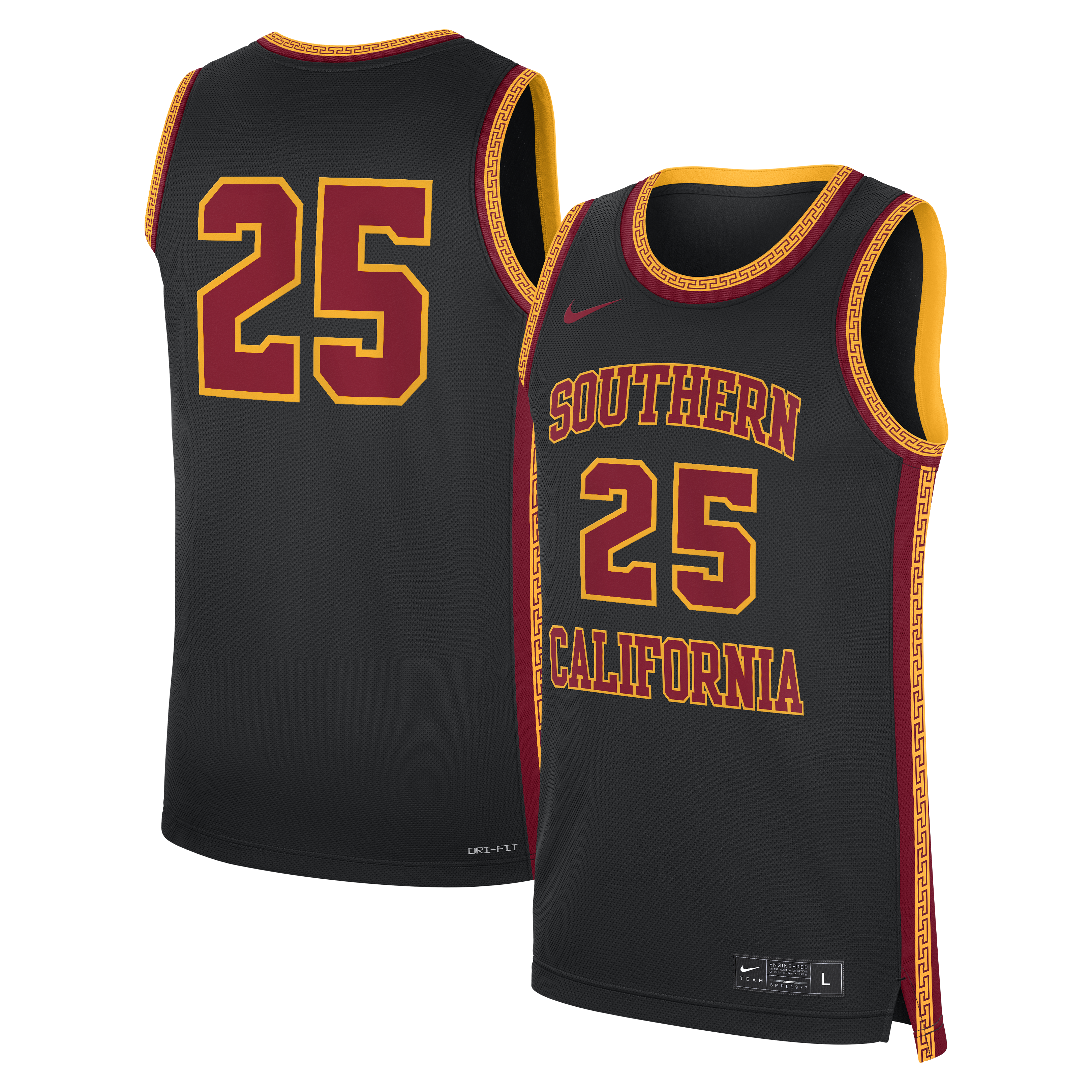[NJP] USC Trojans Alternate Replica Basketball Jersey - Black
