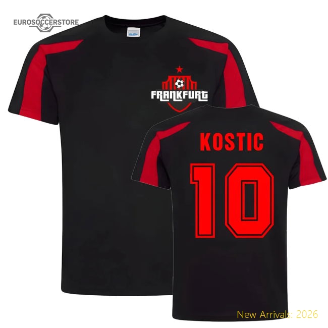 Best-Selling Filip Kostic Frankfurt Sports Training Jersey (Black)
