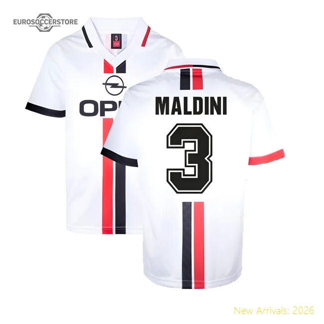 Ac Milan Maldini Away Authentic Jersey Performance Athletic Fit