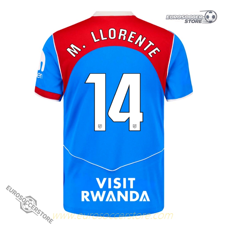 Atletico Madrid 2025-26 Third Jersey M. LLORENTE 14