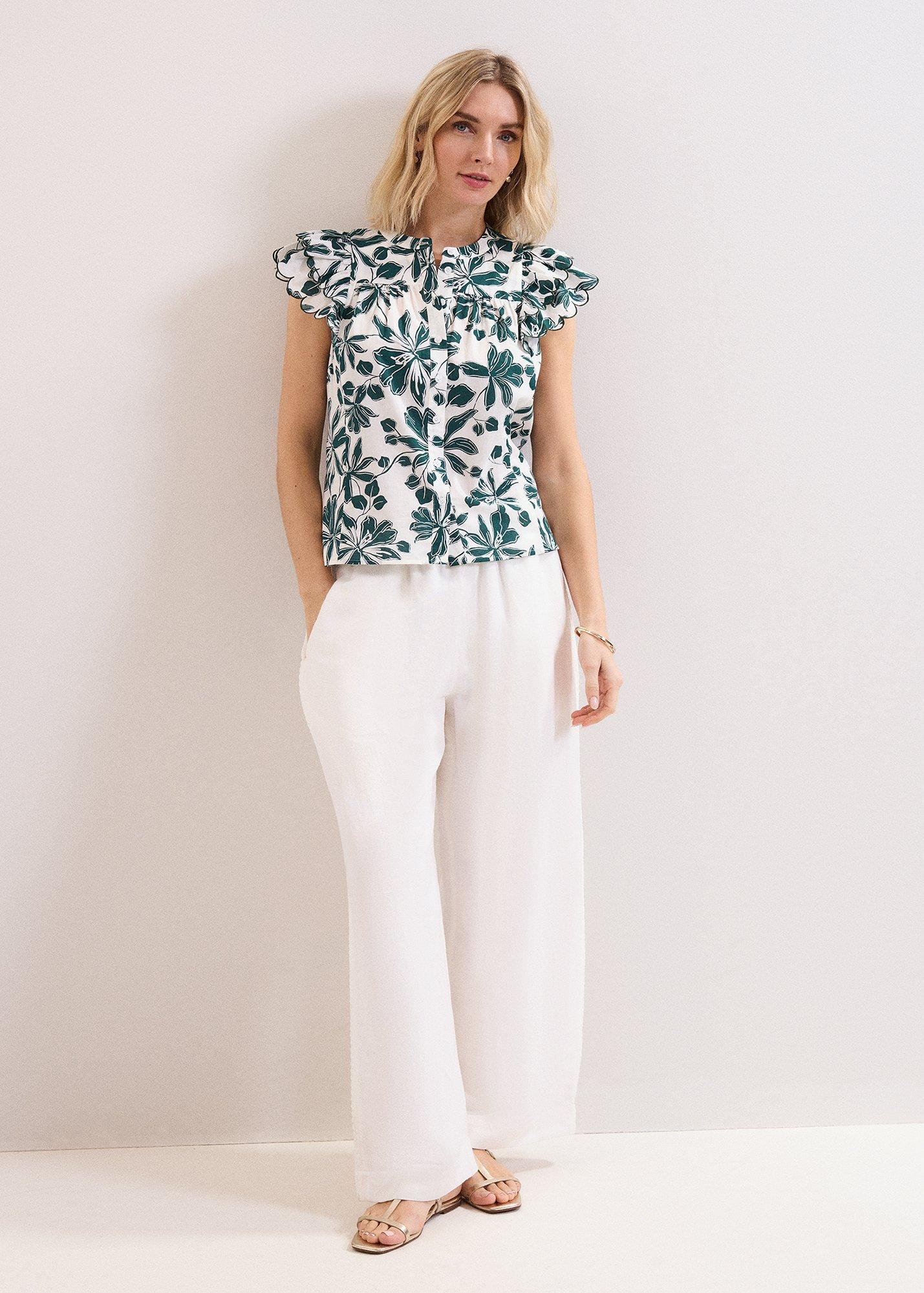Rena Cotton Floral Blouse