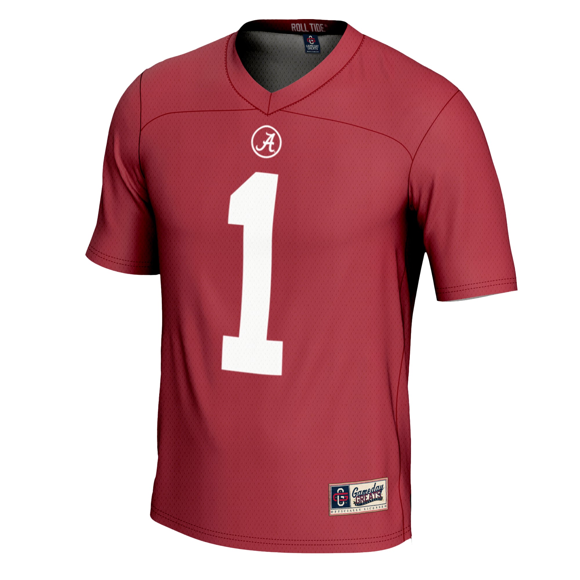 Men's #1 Crimson Alabama Crimson Tide Football Jersey