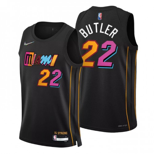 Black Nike Jimmy Butler #22 Heat Jersey - Quick-Dry Premium Quality