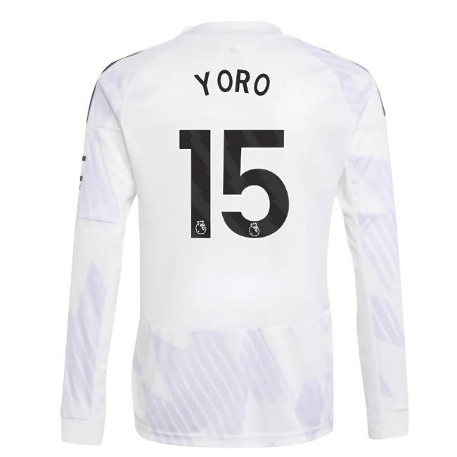 Durable Material Football Man Utd Long Sleeve Away Shirt Kids Yoro...