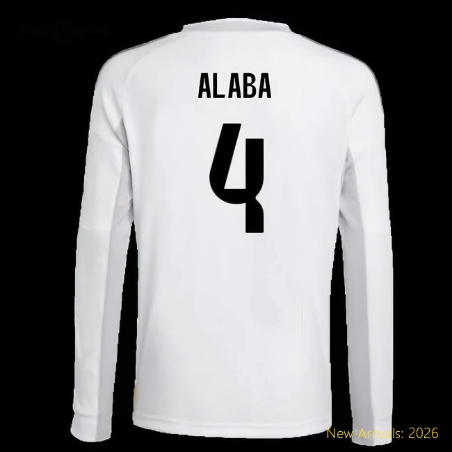 Real Madrid 2024-25 Home Fan Version For Kids (Alaba Soccer Jersey