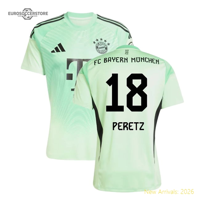 Genuine 2025-2026 Bayern Munich Home Goalkeeper Shirt (Glory Mint) (Peretz