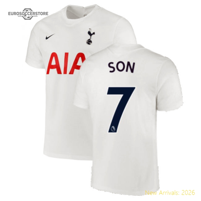 Authentic Tottenham 2021-2022 Home Shirt (son 7) - Premium Quality
