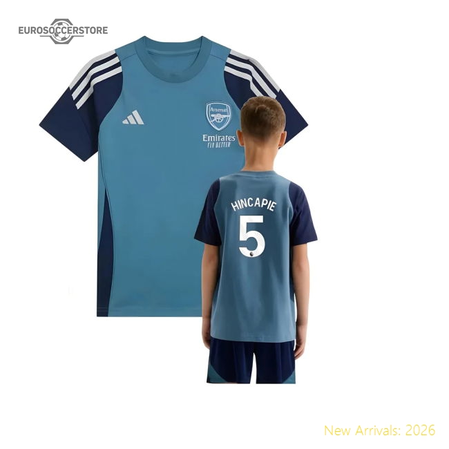 2025-2026 Arsenal Kids Durable Hincapie Jersey Aeroready