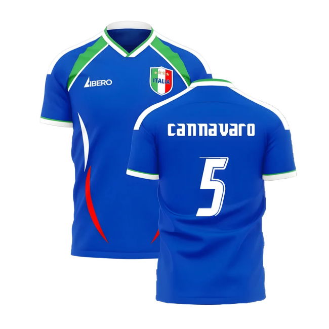 Italy 2006 Style Home Concept Shirt (Libero) (Cannavaro 5)