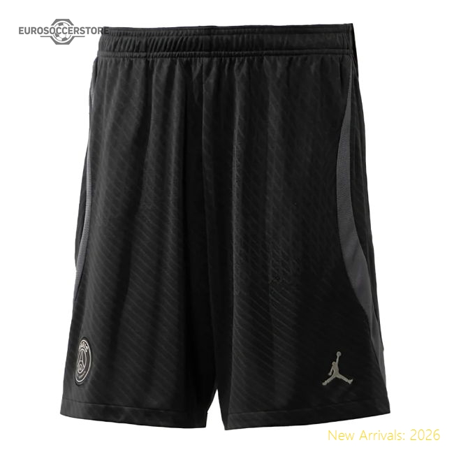 Match-Day High-Quality 2023-2024 Psg Strike Training Shorts (Black)