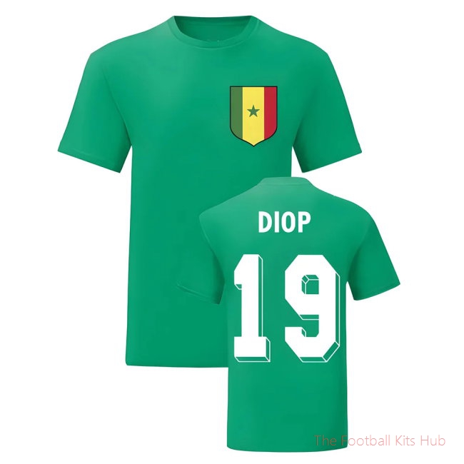 Papa Bouba Diop Senegal National Hero Tee (Green)